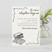 Invitation Un nouveau chapitre de la douche nuptiale (Debout devant)