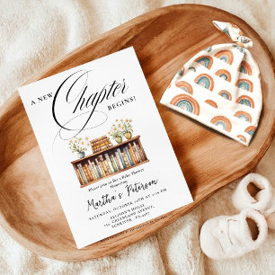 Invitation Un nouveau chapitre de l'album de bébé est sur le