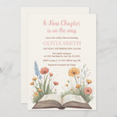 Invitation Un nouveau chapitre est sur le chemin, livres, Fle (Devant / Derrière)