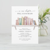 Invitation Un nouveau chapitre Thème de livre QR Code Fête de (Debout devant)