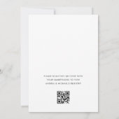 Invitation Un nouveau chapitre Thème de livre QR Code Fête de (Dos)