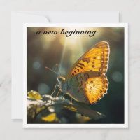 Un nouveau départ Baby Shower Papillon Jaune