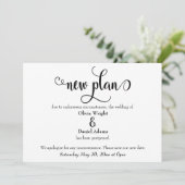 Invitation Un nouveau plan en effervescence reporte le Faire- (Debout devant)