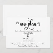 Invitation Un nouveau plan en effervescence reporte le Faire- (Devant / Derrière)