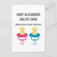UN PACIFIER RÉVÈLE UN BULLETIN DE VOTE