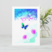 Invitation Un papillon (Debout devant)