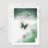 Invitation Un papillon (Dos)