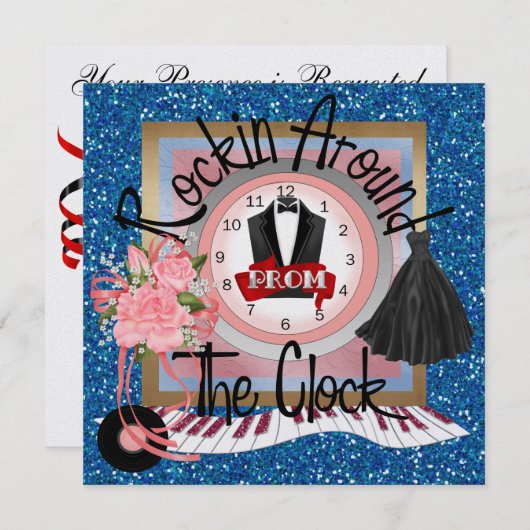 Invitation Un parti Royal PROM - SRF (Devant / Derrière)