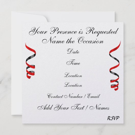 Invitation Un parti Royal PROM - SRF (Dos)