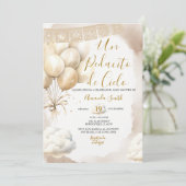 Invitation Un Pedacito de Cielo Baby Shower Spanish (Debout devant)