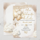 Invitation Un Pedacito de Cielo Baby Shower Spanish (Devant / Derrière)