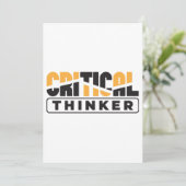 Invitation Un penseur critique pense pour vous-même (Debout devant)