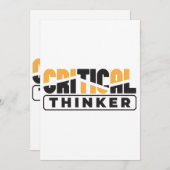 Invitation Un penseur critique pense pour vous-même (Devant / Derrière)