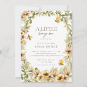 Invitation Un petit abeille - Baby shower de printemps (Devant)