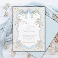 Un petit agneau bleu Lambs Sheep Baby Shower