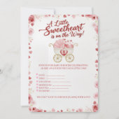 Invitation Un petit amour arrive Baby Shower (Devant)