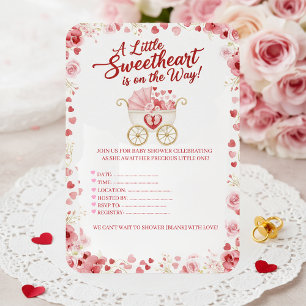 Invitation Un petit amour arrive Baby Shower
