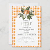 Invitation Un petit amour arrive Bébé Citron Shower de bébé (Devant)