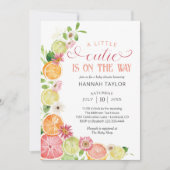 Invitation Un petit amour arrive Bébé Citron Shower de bébé (Devant)