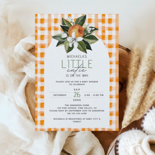 Invitation Un petit amour arrive Bébé Citron Shower de bébé