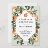 Invitation Un petit amour arrive Citrus Baby Shower (Devant)