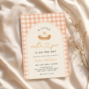 Invitation Un petit amour arrive Fête de bébé en automne