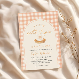 Invitation Un petit amour arrive Fête de bébé en automne