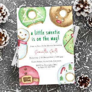 Invitation Un petit amour arrive Fête prénatale bébé d'hiver