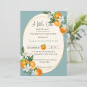 Invitation Un petit amour arrive garçon Baby Shower (Debout devant)