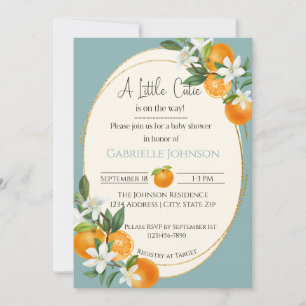 Invitation Un petit amour arrive garçon Baby Shower