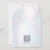 Invitation Un petit amour Bug Watercolor Girl 1er anniversair (Dos)