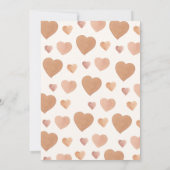 Invitation Un petit amour est sur le chemin Baby shower de co (Dos)