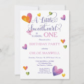 Invitation Un Petit Amoureux Fête D'Anniversaire (Devant)