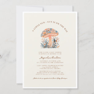 Invitation Un Petit Amusant Champagne Baby shower d'automne