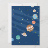 Invitation Un petit astronaute rêve fête d'anniversaire (Dos)