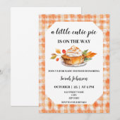 Invitation Un petit baby shower à tarte (Devant / Derrière)