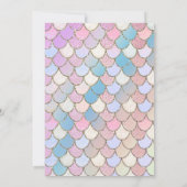 Invitation Un petit Baby shower afro-américain de sirène (Dos)