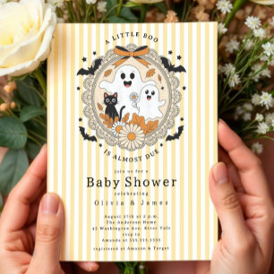 Invitation Un Petit Baby shower Boo