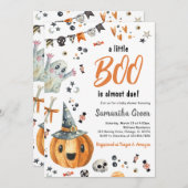 Invitation Un Petit Baby shower Boo (Devant / Derrière)