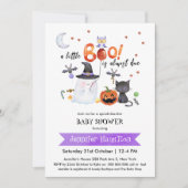 Invitation Un petit Baby shower Boo Halloween (Devant)