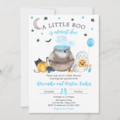 Invitation Un petit Baby shower Boo Halloween (Devant)