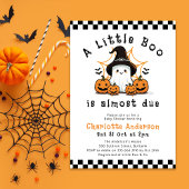 Invitation Un petit Baby shower Boo Halloween
