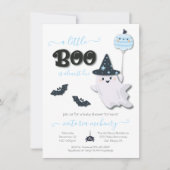 Invitation Un petit Baby shower Boo Halloween Boy (Devant)