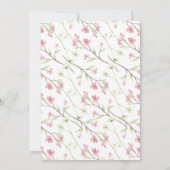 Invitation Un petit Baby shower botanique Fleur sauvage pour  (Dos)