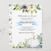 Invitation Un Petit Baby shower Citrouille (Devant / Derrière)