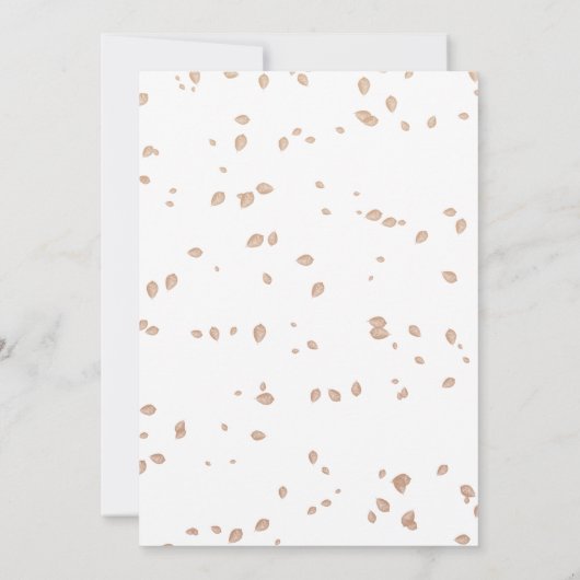 Invitation Un Petit Baby shower Citrouille (Dos)