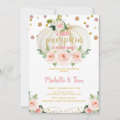 Invitation Un Petit Baby shower Citrouille (Devant)