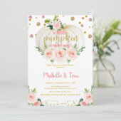 Invitation Un Petit Baby shower Citrouille (Debout devant)