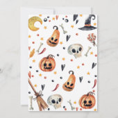 Invitation Un petit Baby shower Citrouille Boo Halloween (Dos)