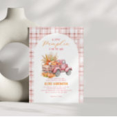 Invitation Un petit Baby shower Citrouille de fille de camion